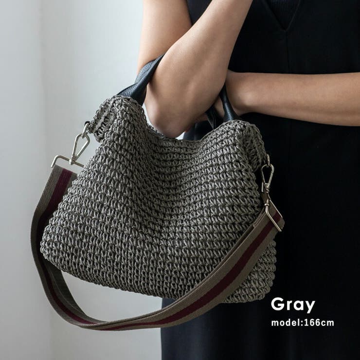 グレー | ペーパーブレード2WAYトートバッグ | Vita Felice