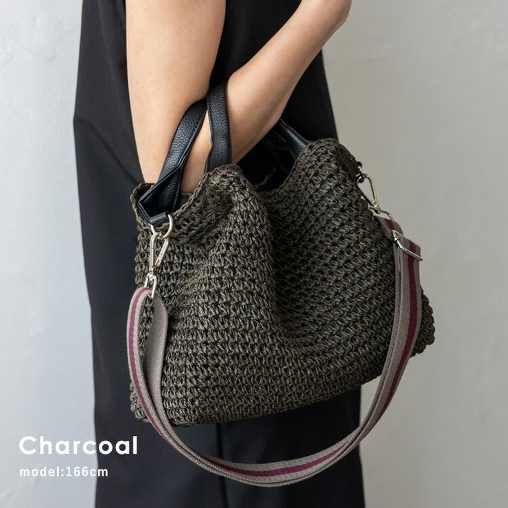 チャコール | ペーパーブレード2WAYトートバッグ | Vita Felice