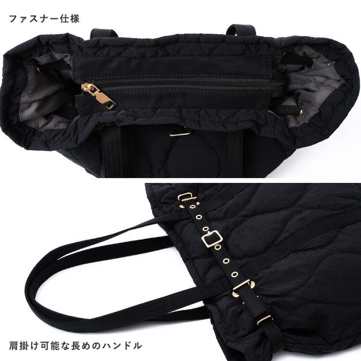 ベルトデザインキルティングトートバッグ | Vita Felice | 詳細画像8 