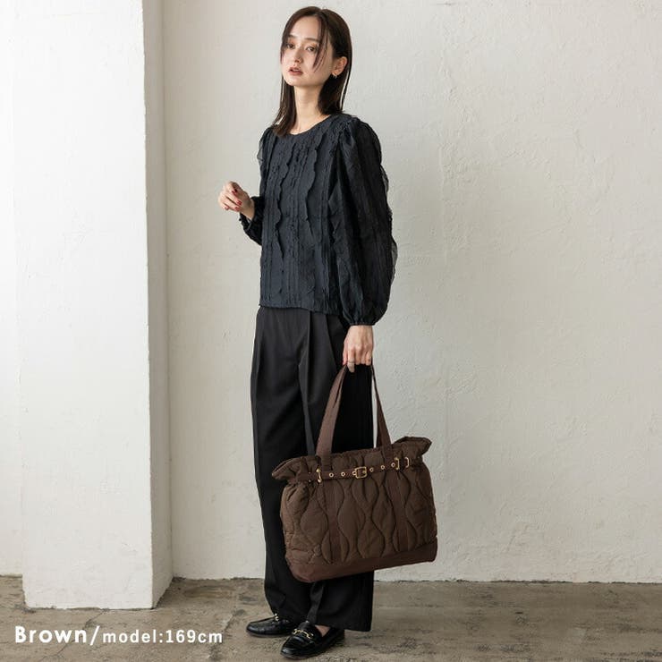 ベルトデザインキルティングトートバッグ | Vita Felice | 詳細画像13 