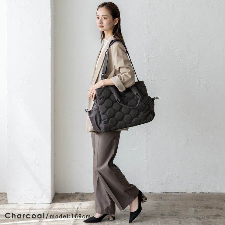 ドットキルティング2way3ルームバッグ | Vita Felice | 詳細画像13 