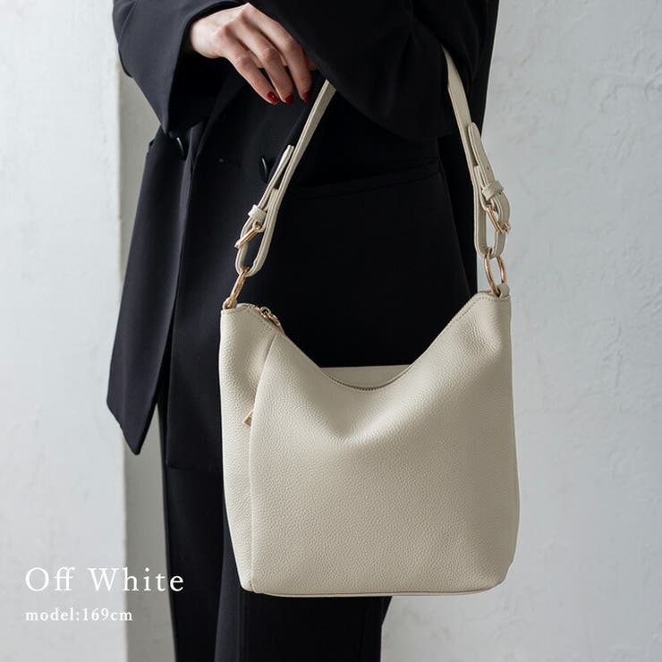 オフホワイト | 本革2wayミニショルダーバッグ | Vita Felice