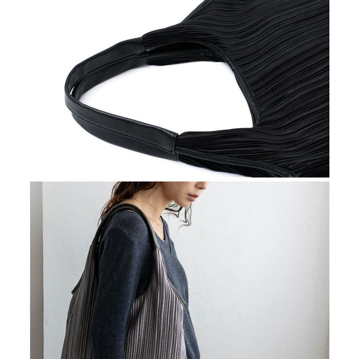 プリーツロングハンドルトートバッグ | Vita Felice | 詳細画像7 