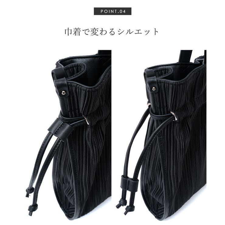プリーツ巾着トートバッグ | Vita Felice | 詳細画像11 