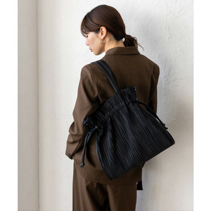 プリーツ巾着トートバッグ | Vita Felice | 詳細画像13 