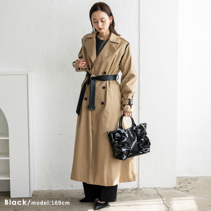 エナメル2wayフリルトートバッグ | Vita Felice | 詳細画像9 