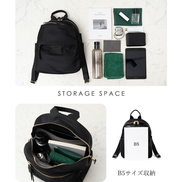 本革×高密度ナイロンミニリュック | Vita Felice | 詳細画像5 