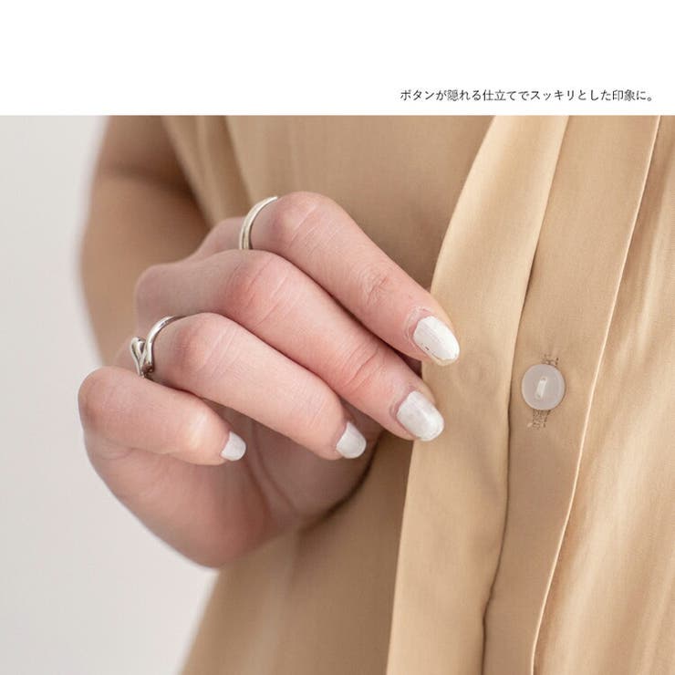 スタンドカラーフレンチスリーブブラウス | Vita Felice | 詳細画像10 