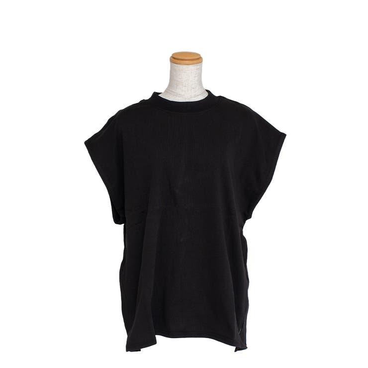 （M）ブラック | ヘビーウェイトフレンチスリーブTシャツ | Vita Felice