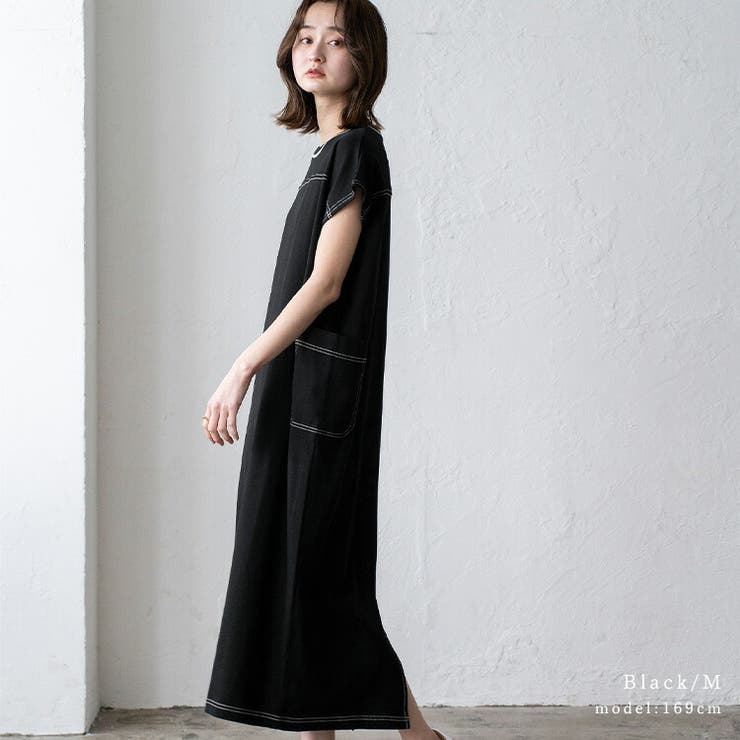 配色ステッチTシャツワンピース | Vita Felice | 詳細画像7 