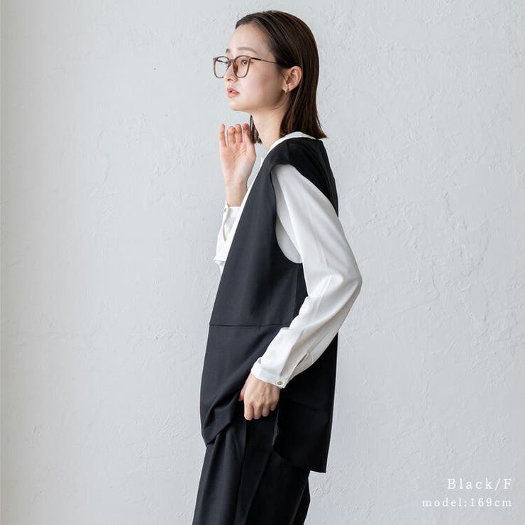 Vネックプルオーバーベスト | Vita Felice | 詳細画像8 