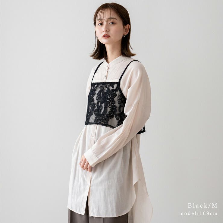 花柄刺繍シアービスチェ[品番：VI000007397]｜Vita Felice