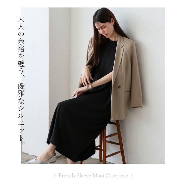 フレンチスリーブマキシワンピース | Vita Felice | 詳細画像4 