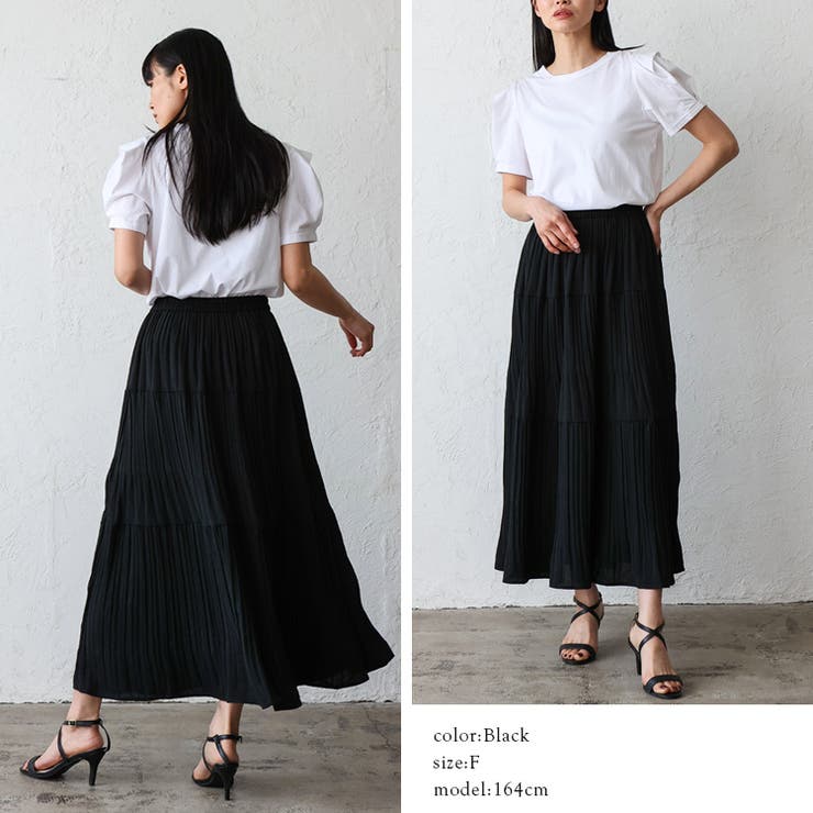 プリーツティアードスカート | Vita Felice | 詳細画像5 