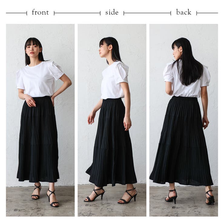 プリーツティアードスカート | Vita Felice | 詳細画像14 