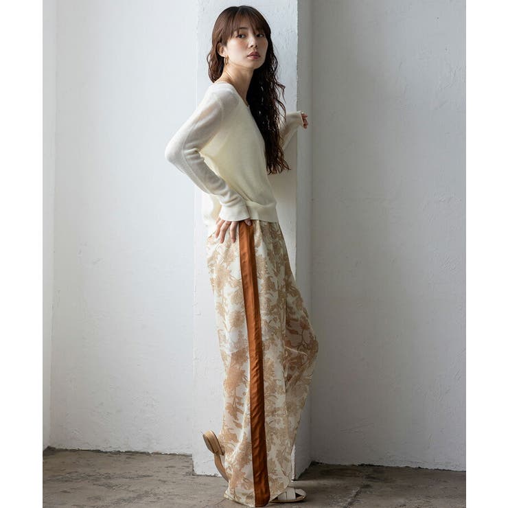 フラワーシアーメッシュサイドラインパンツ | Vita Felice | 詳細画像6 