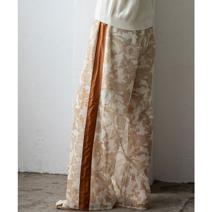 フラワーシアーメッシュサイドラインパンツ | Vita Felice | 詳細画像7 