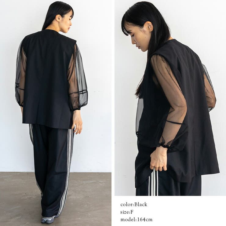 オーバーサイズベスト（セットアップ対応） | Vita Felice | 詳細画像6 