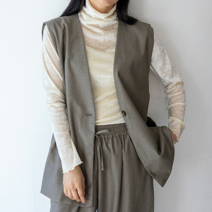 オーバーサイズベスト（セットアップ対応） | Vita Felice | 詳細画像10 