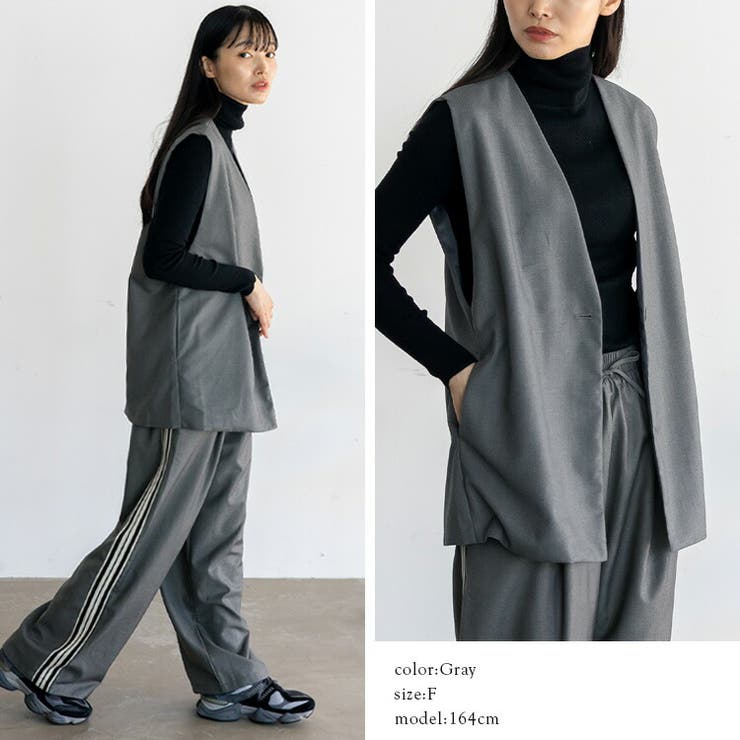 オーバーサイズベスト（セットアップ対応） | Vita Felice | 詳細画像12 