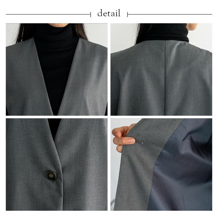 オーバーサイズベスト（セットアップ対応） | Vita Felice | 詳細画像16 