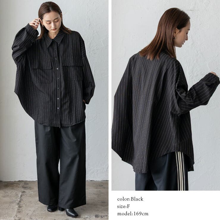 オーバーサイズピンストライプシャツ | Vita Felice | 詳細画像6 