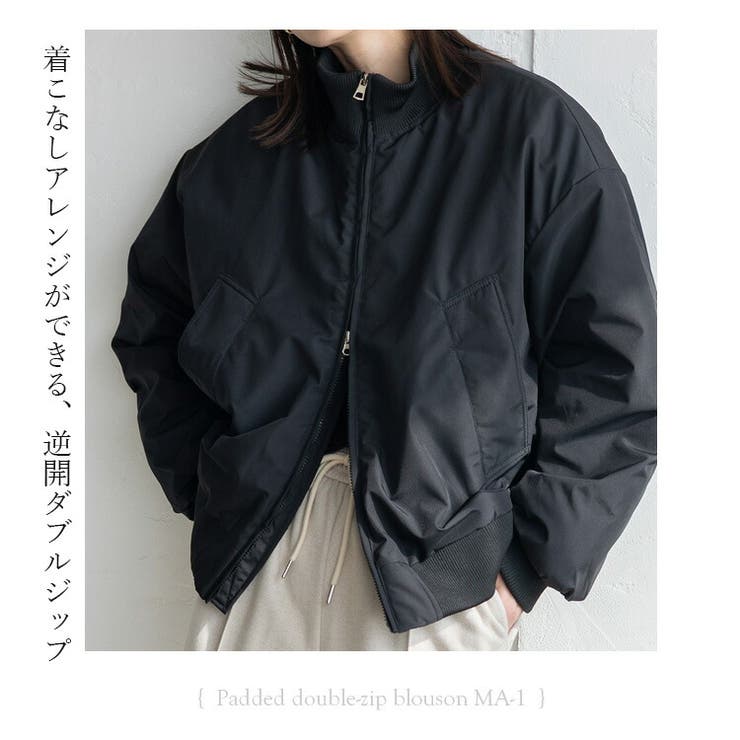 中綿ダブルジップブルゾン MA-1 | Vita Felice | 詳細画像4 