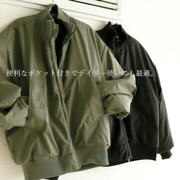 中綿ダブルジップブルゾン MA-1 | Vita Felice | 詳細画像6 