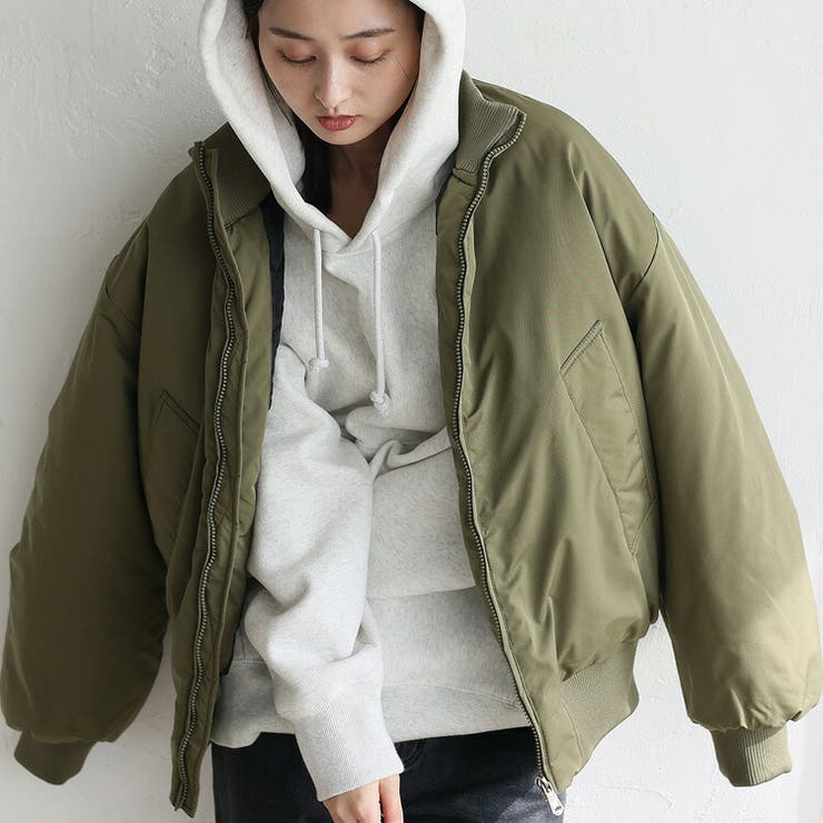 中綿ダブルジップブルゾン MA-1 | Vita Felice | 詳細画像11 