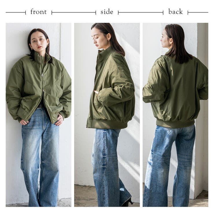 中綿ダブルジップブルゾン MA-1 | Vita Felice | 詳細画像13 