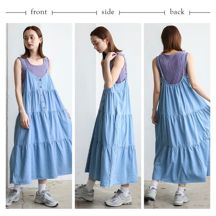 デニムティアードキャミワンピース | Vita Felice | 詳細画像9 