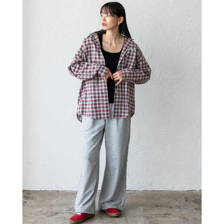 オーバーサイズタータンチェックシャツ | Vita Felice | 詳細画像9 