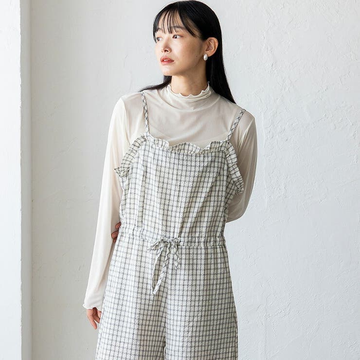 チェックフリルオールインワン | Vita Felice | 詳細画像9 