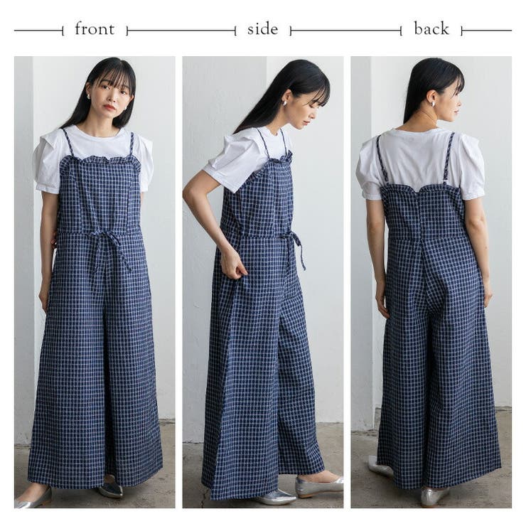 チェックフリルオールインワン | Vita Felice | 詳細画像11 