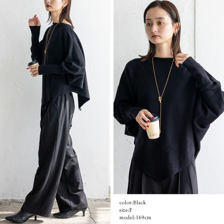 イレギュラーヘムドルマンスリーブトップス | Vita Felice | 詳細画像6 