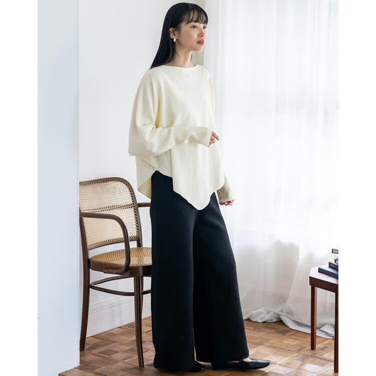 イレギュラーヘムドルマンスリーブトップス | Vita Felice | 詳細画像14 