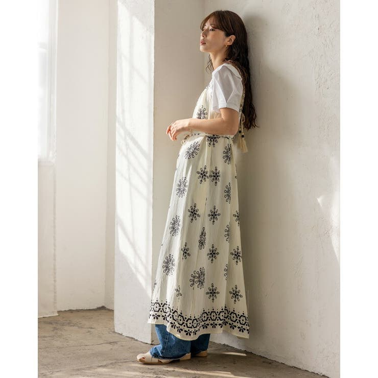 オリエンタル柄ロングワンピース | Vita Felice | 詳細画像12 