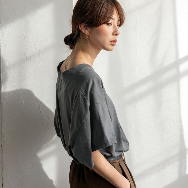 Vネック オーバーサイズトップス | Vita Felice | 詳細画像11 