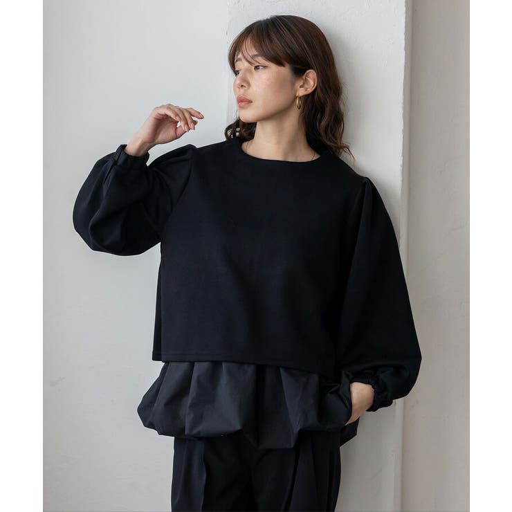 バルーンヘムレイヤードセットトップス(2点セット) | Vita Felice | 詳細画像8 