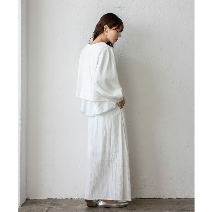 バルーンヘムレイヤードセットトップス(2点セット) | Vita Felice | 詳細画像10 