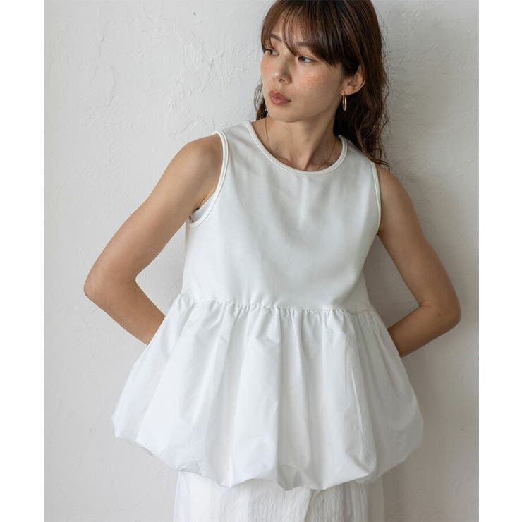 バルーンヘムレイヤードセットトップス(2点セット) | Vita Felice | 詳細画像11 