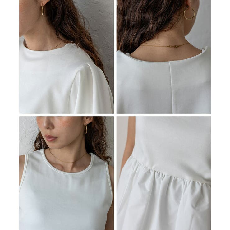 バルーンヘムレイヤードセットトップス(2点セット) | Vita Felice | 詳細画像16 