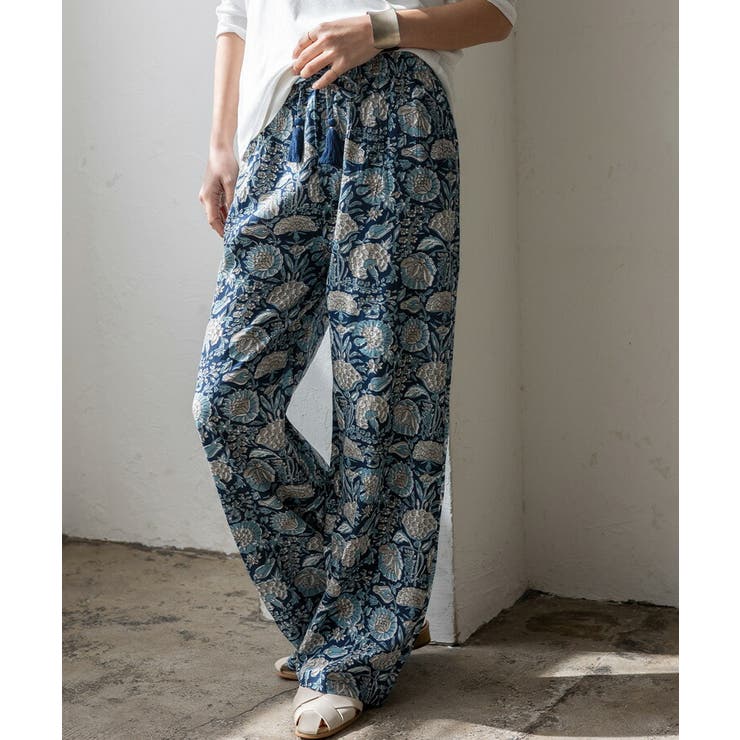 レーヨンブロックプリントパンツ | Vita Felice | 詳細画像7 