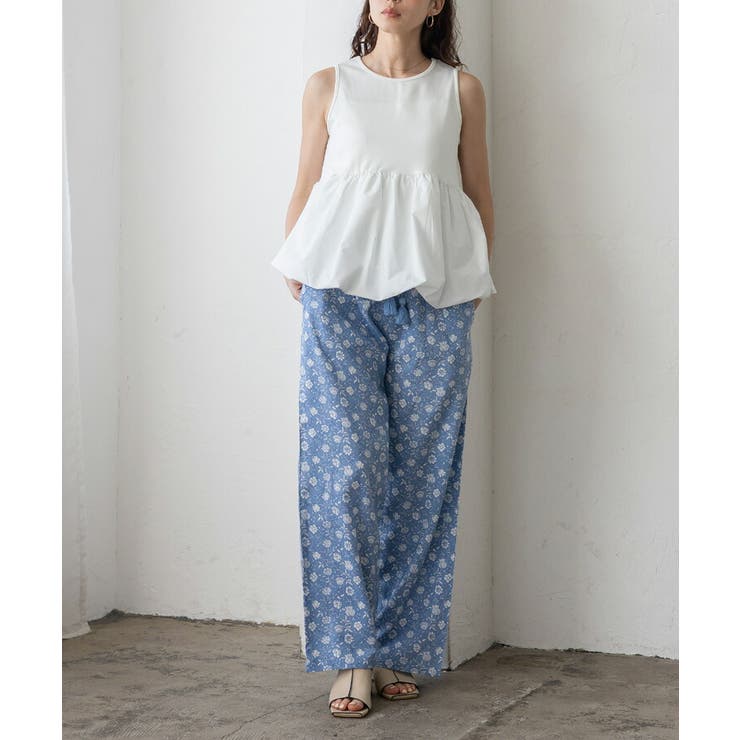 レーヨンブロックプリントパンツ | Vita Felice | 詳細画像10 