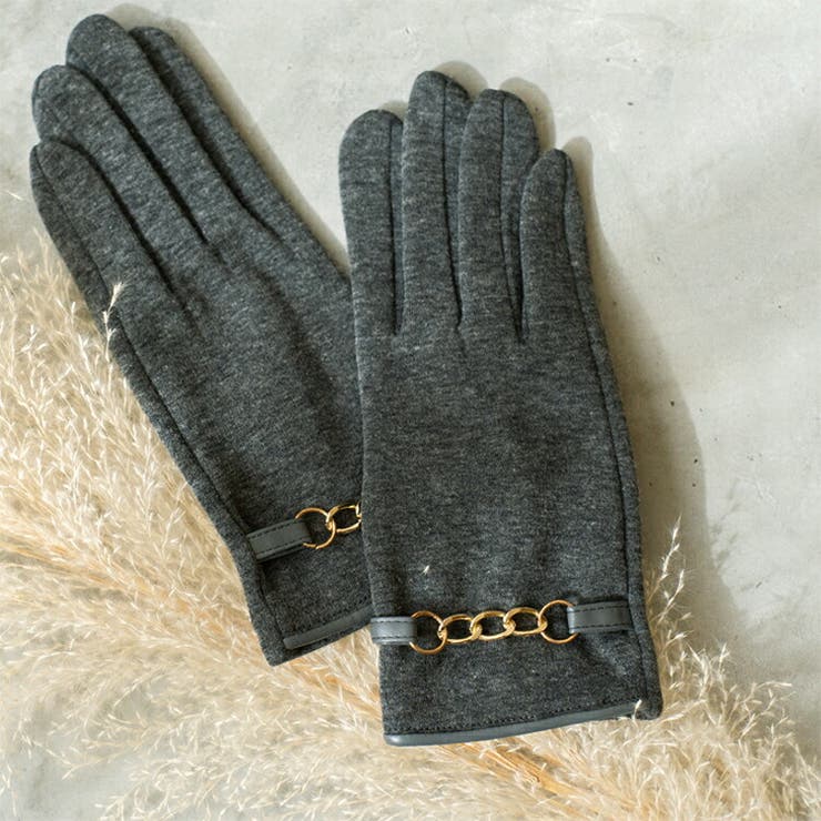 チェーンデザインタッチパネル対応グローブ | Vita Felice | 詳細画像3 