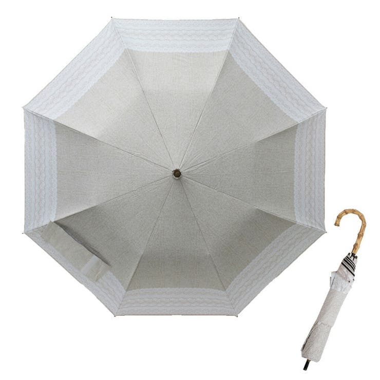 晴雨兼用ショートワイド傘（リネンレースプリント） | Vita Felice | 詳細画像30 