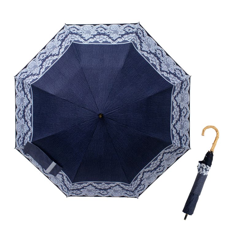 晴雨兼用ショートワイド傘（リネンレースプリント） | Vita Felice | 詳細画像32 