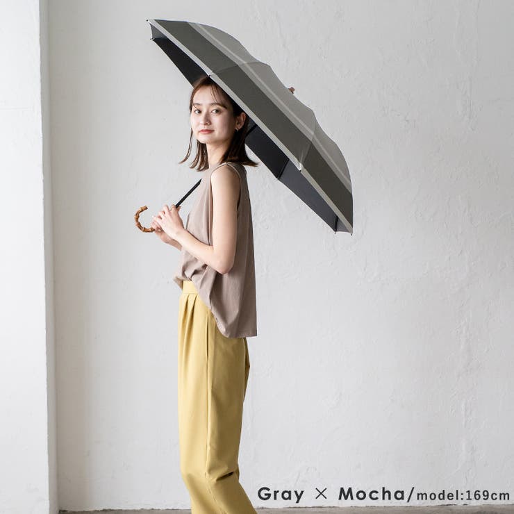 2段折りショート傘（晴雨兼用/親骨55cm）[品番：VI000007281