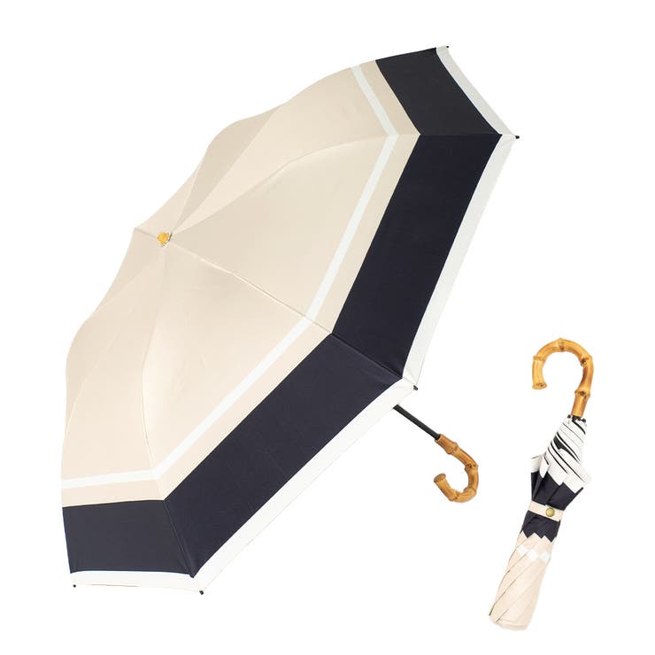 2段折りショート傘（晴雨兼用/親骨55cm）[品番：VI000007281