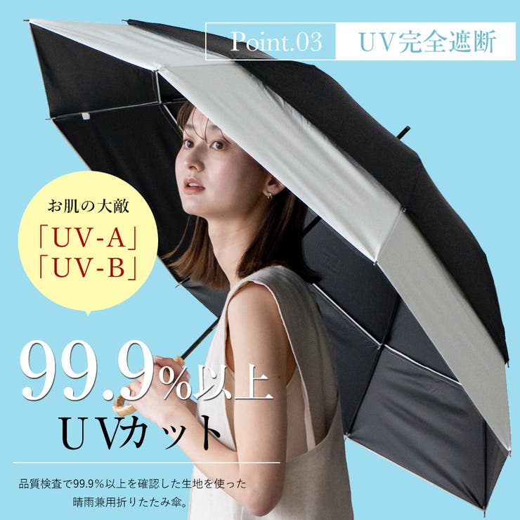 晴雨兼用トランスフォーム傘（耐風傘）[品番：VI000001318